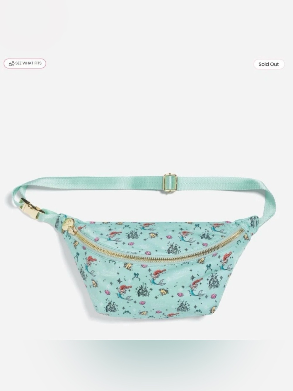 Disney x Stoney Clover Co. Ariel Mint Jumbo Fanny Pack